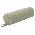 Cojín cilíndrico 15 x 50 cm de tela verde salvia decorativo