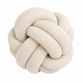 Cojín decorativo de nudo 30 cm en tejido beige suave